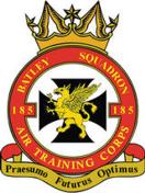 185 (Batley) Air Training Corps (ATC)/Air Cadets Squadron badge. Click to go to the 185 (Batley) Air Training Corps (ATC)/Air Cadets homepage