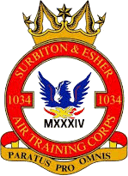 1034 (Surbiton & Esher) Air Cadets Squadron badge