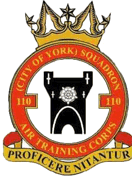 110 (City of York) Air Cadets Squadron badge 110 (City of York) Air Cadets Squadron badge