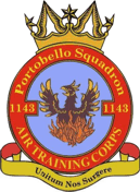 1143 (Portobello) Air Cadets Squadron badge 1143 (Portobello) Air Cadets Squadron badge