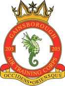 203 (Gainsborough) Air Cadets Squadron badge 203 (Gainsborough) Air Cadets Squadron badge