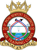 210 (Newport) Air Cadets Squadron badge 210 (Newport) Air Cadets Squadron badge