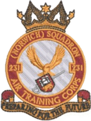 231 (Norwich) Air Cadets Squadron badge