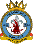 2353 (Ystrad Mynach) Air Cadets Squadron badge