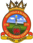 275 (Nantyglo & Blaina) Air Cadets Squadron badge 275 (Nantyglo & Blaina) Air Cadets Squadron badge