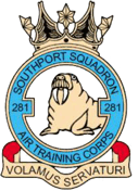 281 (Southport) Air Cadets Squadron badge 281 (Southport) Air Cadets Squadron badge