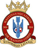 304 (Hastings) Air Cadets Squadron badge 304 (Hastings) Air Cadets Squadron badge