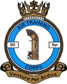 305 (Ashford) Air Cadets Squadron badge 305 (Ashford) Air Cadets Squadron badge