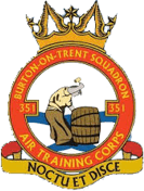 351 (Burton-on-Trent) Air Cadets Squadron badge 351 (Burton-on-Trent) Air Cadets Squadron badge