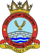 360 (Llwchwr) Air Cadets Squadron badge 360 (Llwchwr) Air Cadets Squadron badge