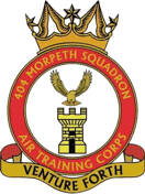 404 (Morpeth) Air Cadets Squadron badge 404 (Morpeth) Air Cadets Squadron badge