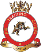 406 (Willesden) Air Cadets Squadron badge 406 (Willesden) Air Cadets Squadron badge