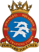 593 (Swanley) Air Cadets Squadron badge 593 (Swanley) Air Cadets Squadron badge