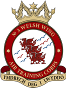 No 3 Welsh Wing Air Cadets Squadron badge