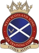 West Scotland Wing Air Cadets Squadron badge