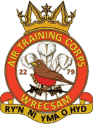 2279 (Wrexham) Air Training Corps (ATC)/Air Cadets Squadron badge. Click to go to the 2279 (Wrexham) Air Training Corps (ATC)/Air Cadets homepage